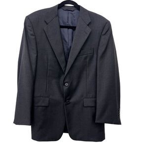 LORO PIANA Hickey Freeman Nordstrom Mens Blazer‎ Jacket 39S Navy Blue Wool Suit